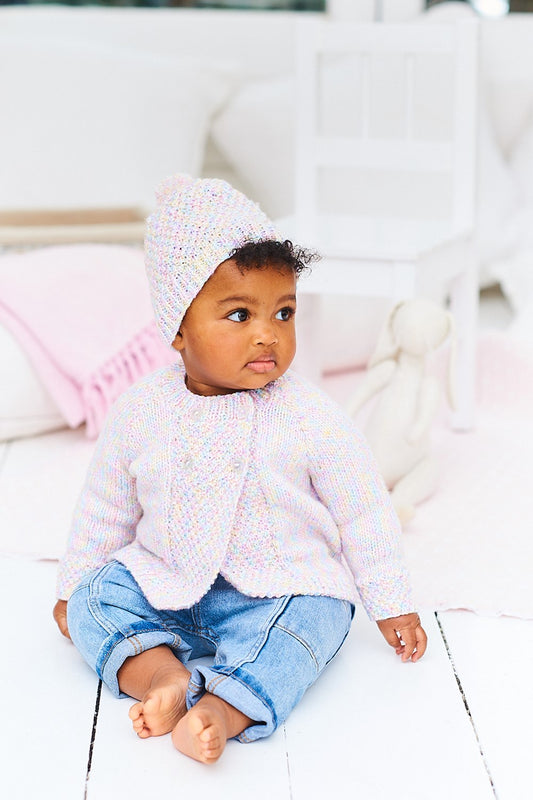 Knitting Pattern 9980 - Jackets & Hat in Bambino DK, Sweet Dreams