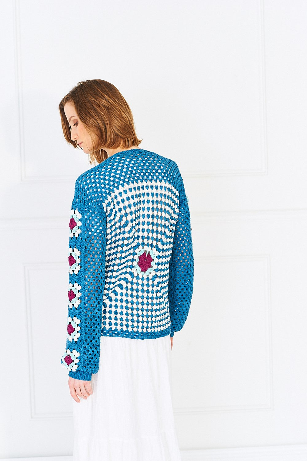 Crochet Pattern 9993 - Crochet Cardigan & Top in Bamboo + Cotton