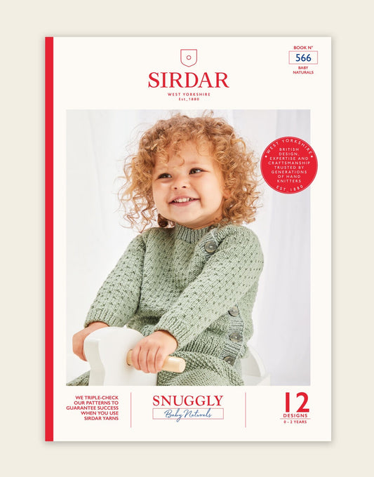 Knitting Pattern Book No 566 - 12 Designs in Snuggly Baby Naturals DK - 0-2 Years