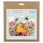 COUNTED CROSS STITCH KIT - MODERN BEE (14” square)