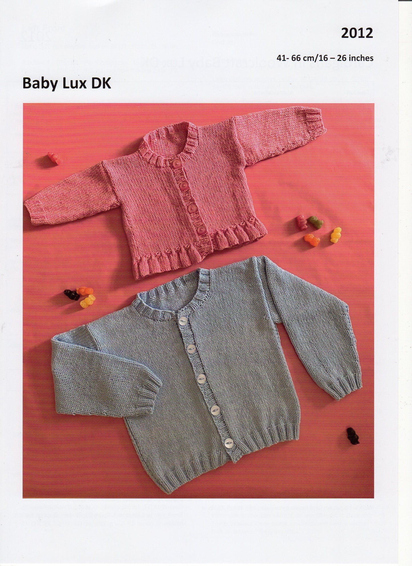 Knitting Pattern 2012 - Baby Cardigans in Baby Lux DK