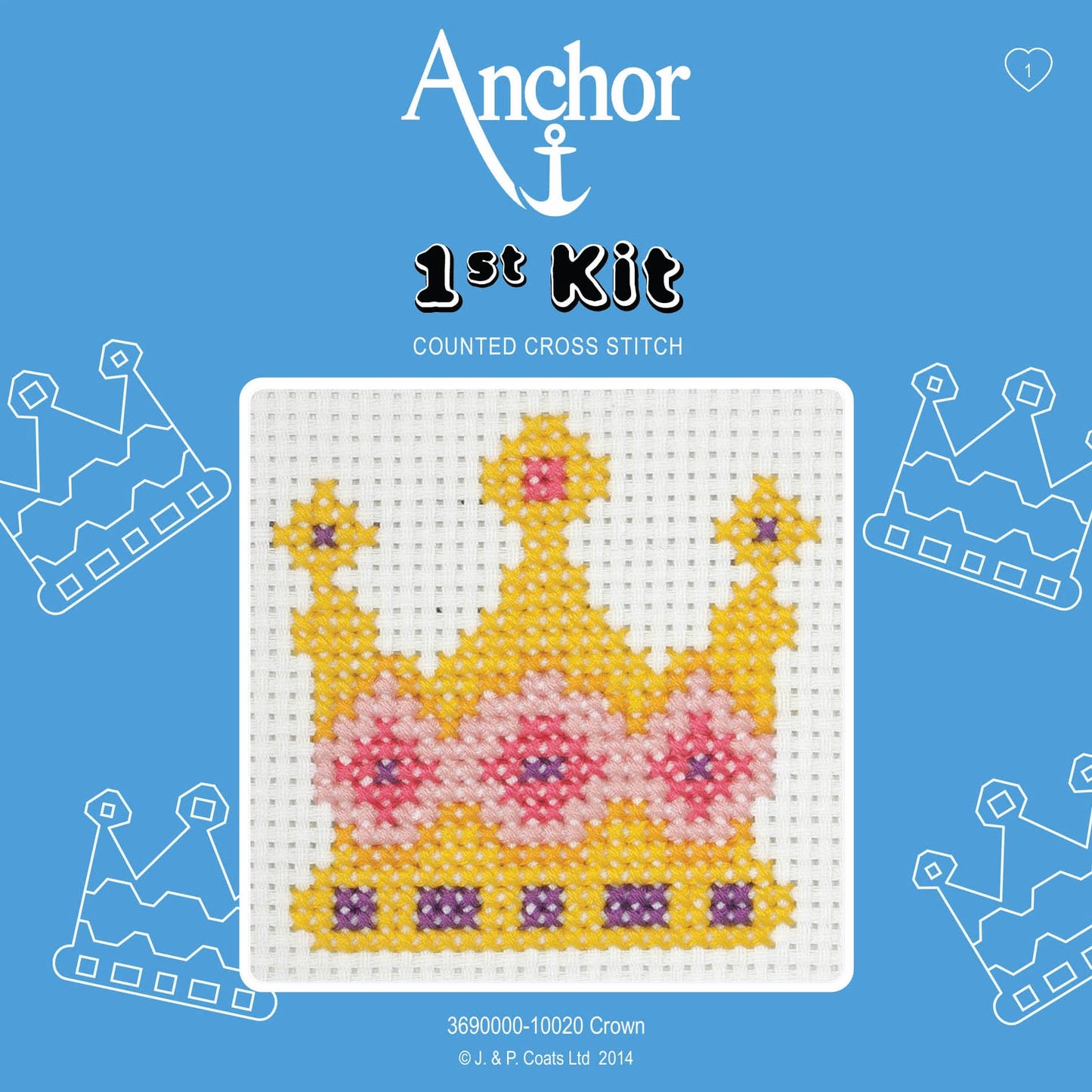 1st KIT - COUNTED CROSS STITCH - CROWN