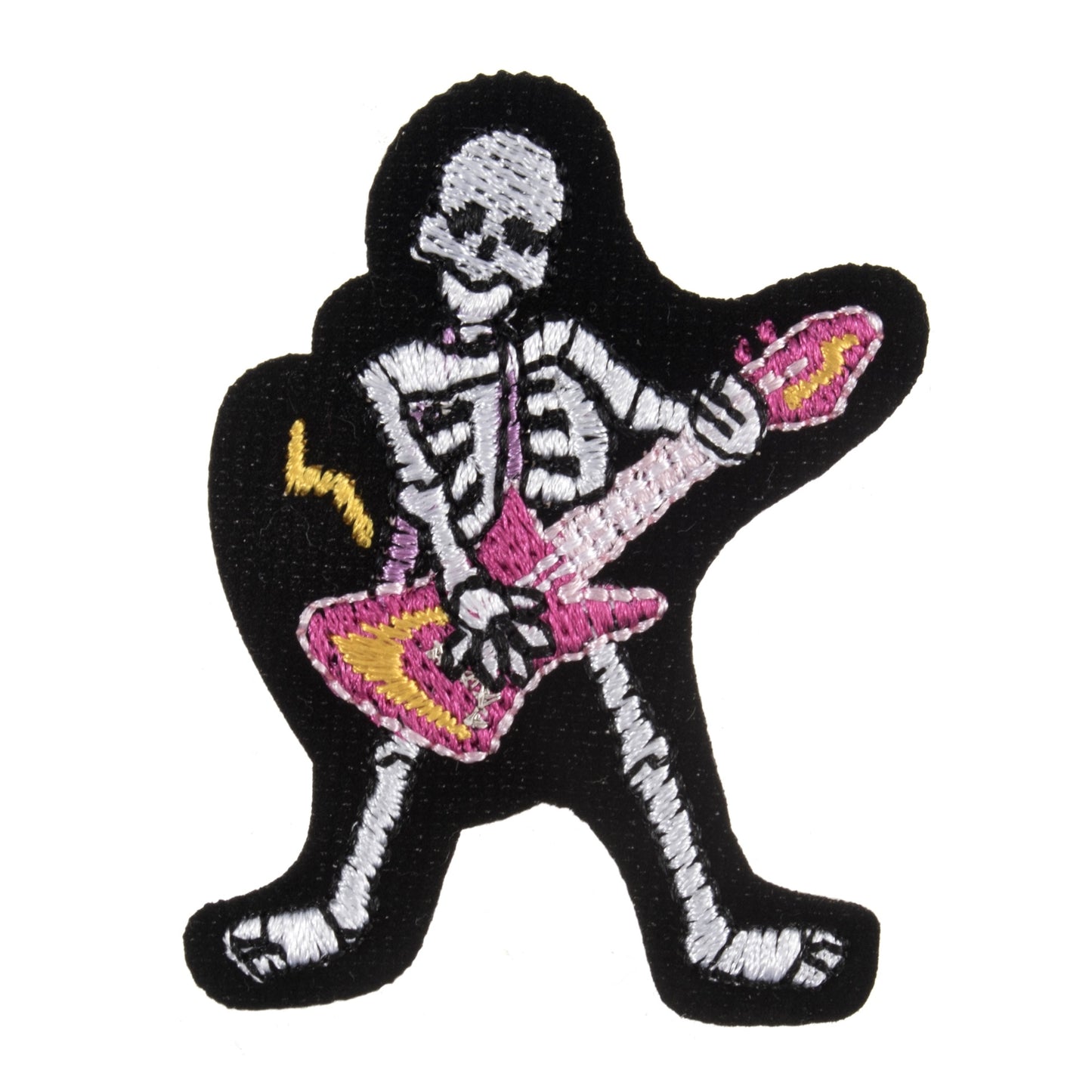 IRON ON MOTIF - Skeleton Guitar
