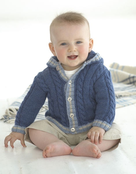 Knitting Pattern 1813 - Collared & Hooded Cardigans - Snuggly DK