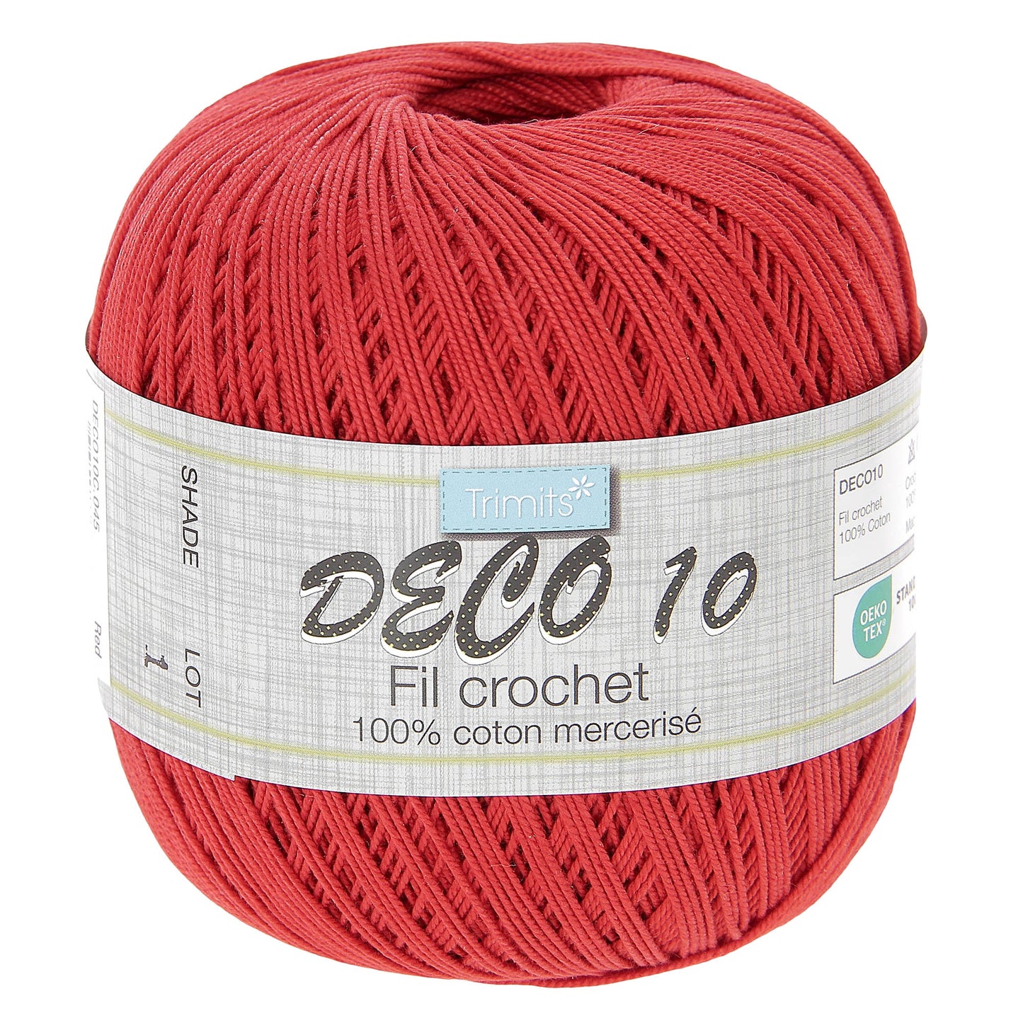 DECO 10 - Crochet Yarn -100g - RED