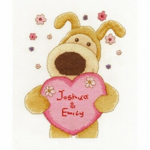 COUNTED CROSS STITCH KIT - BOOFLE - WITH LOVE