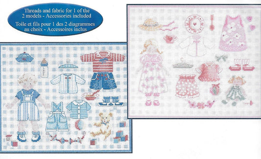 COUNTED CROSS STITCH KIT - BABY - KIDS ROOM
