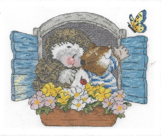 COUNTED CROSS STITCH KIT - COUNTRY COMPANIONS - GOOD MORNING
