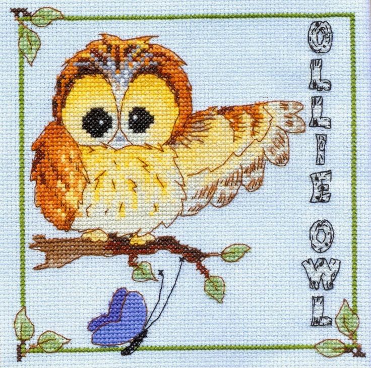 COUNTED CROSS STITCH KIT - WOODLAND FOLK - OLLIE OWL