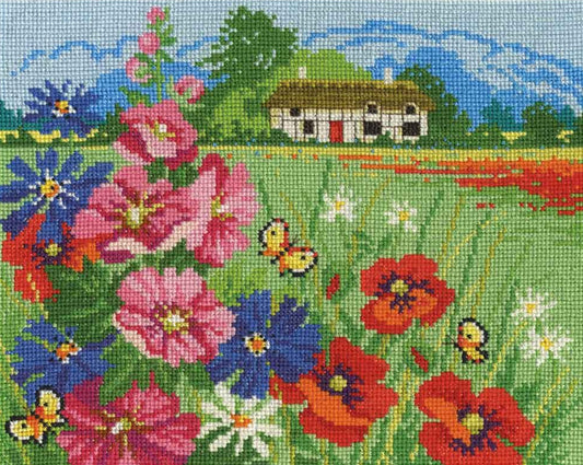 COUNTED CROSS STITCH KIT - SUMMER MEADOW