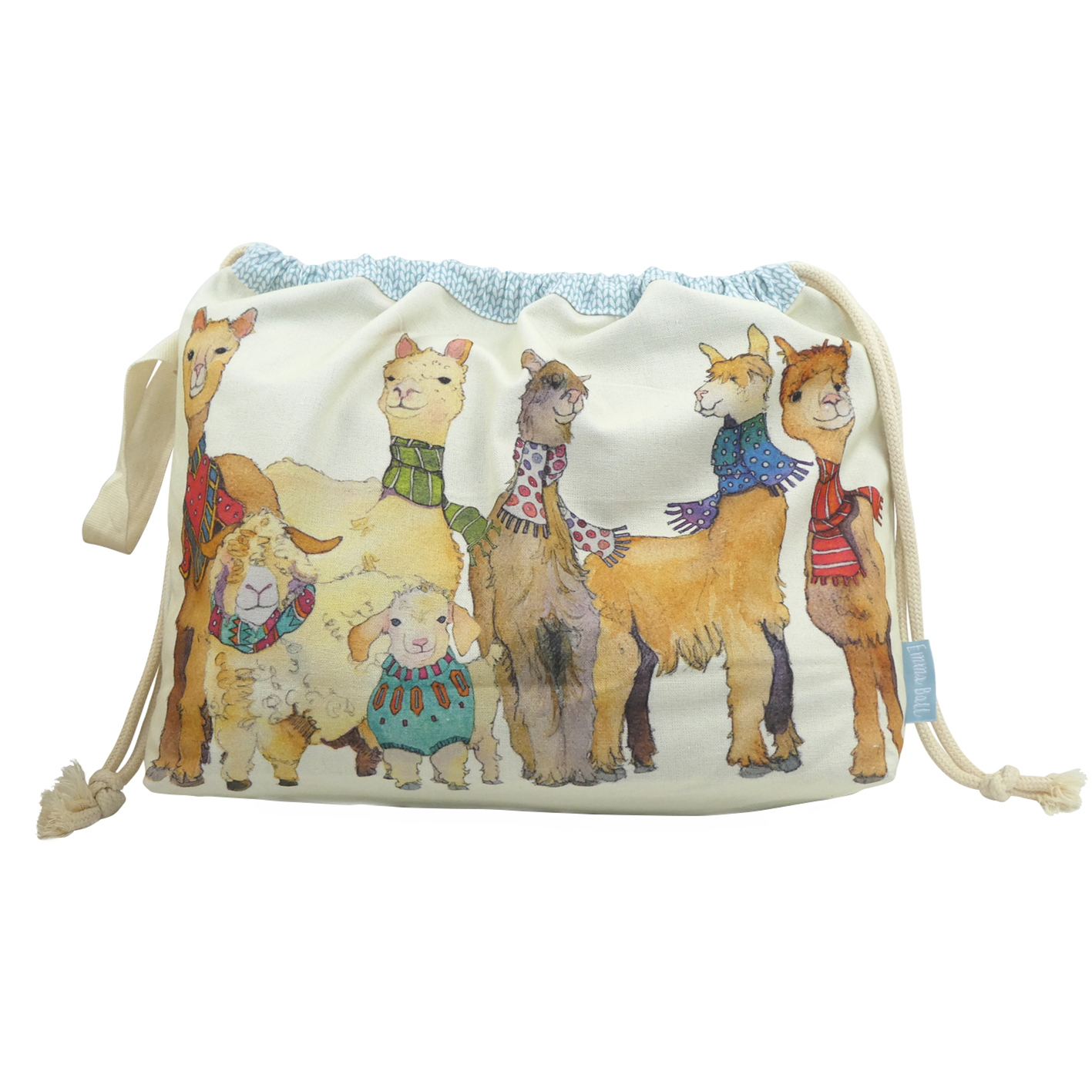 Drawstring Bag - Alpaca & Friends