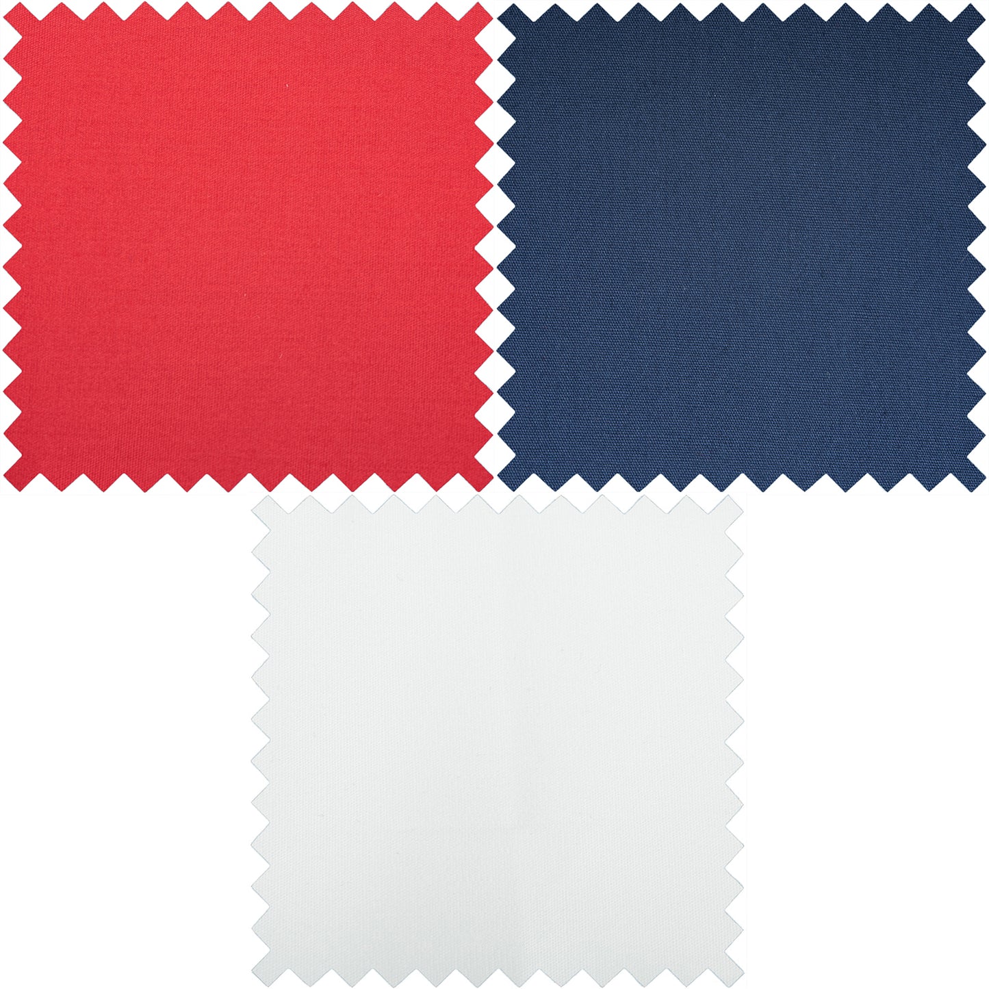 FAT QUARTERS - RED, WHITE & BLUE - 3 Pcs