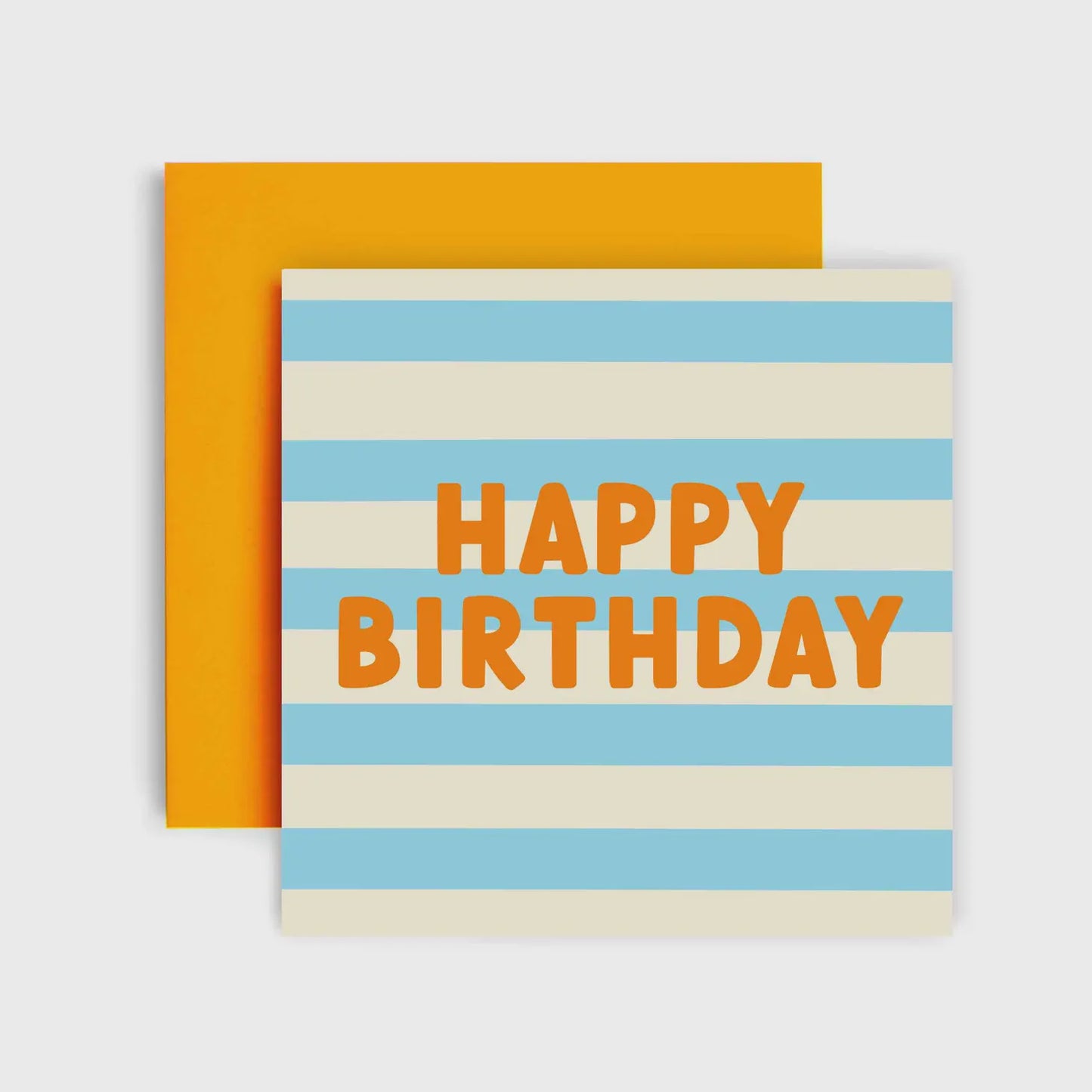 Striped Happy Birthday Card for Him