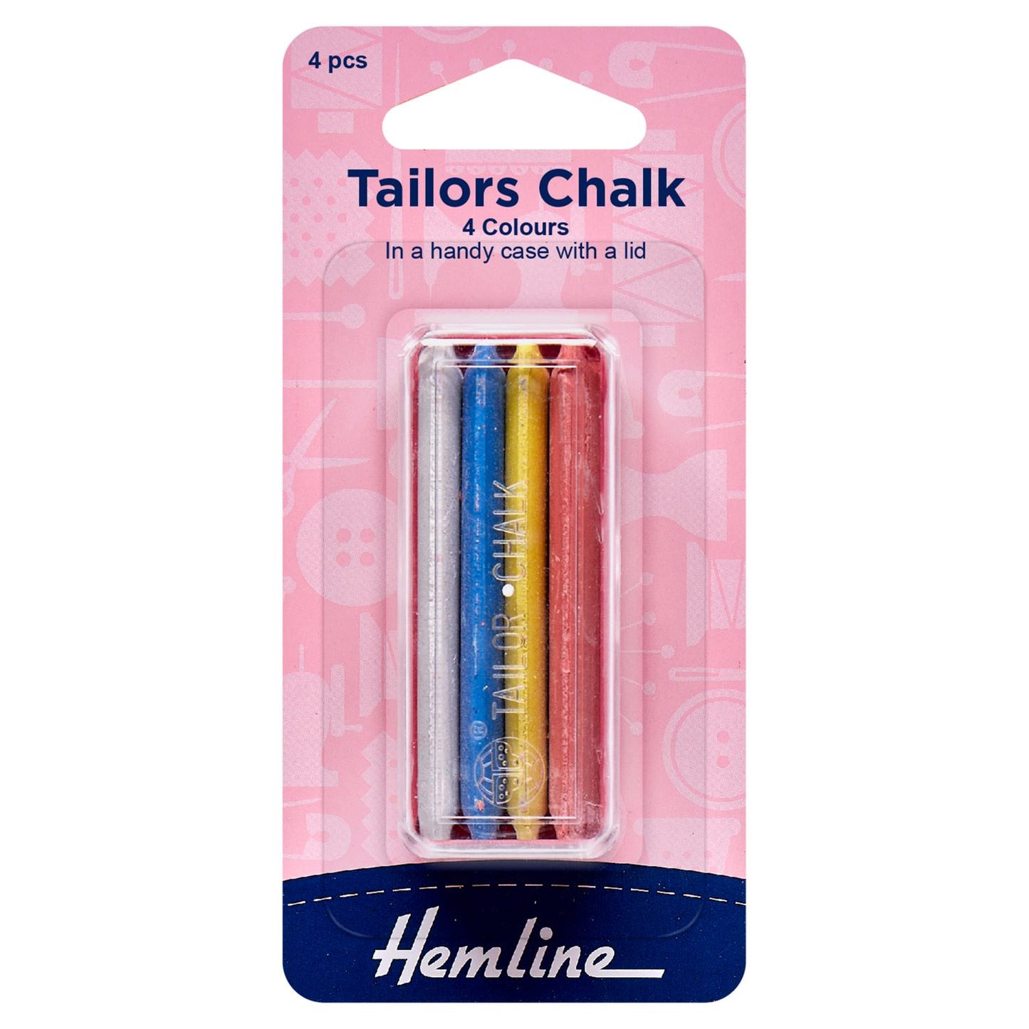 TAILORS CHALK - 4 COLOURS IN A PACK