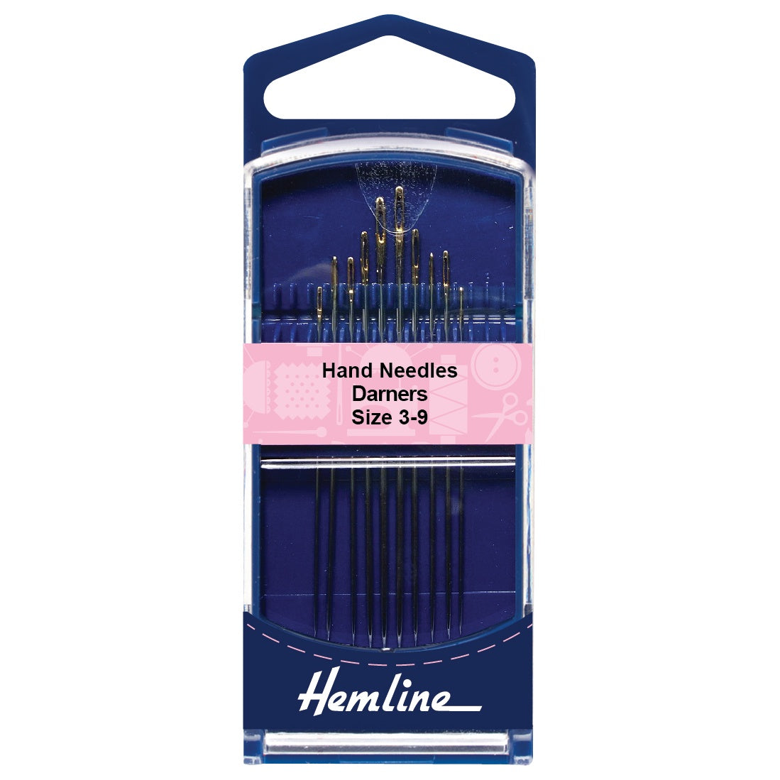 HAND NEEDLES - DARNERS Size 3-9 - 10 Pieces