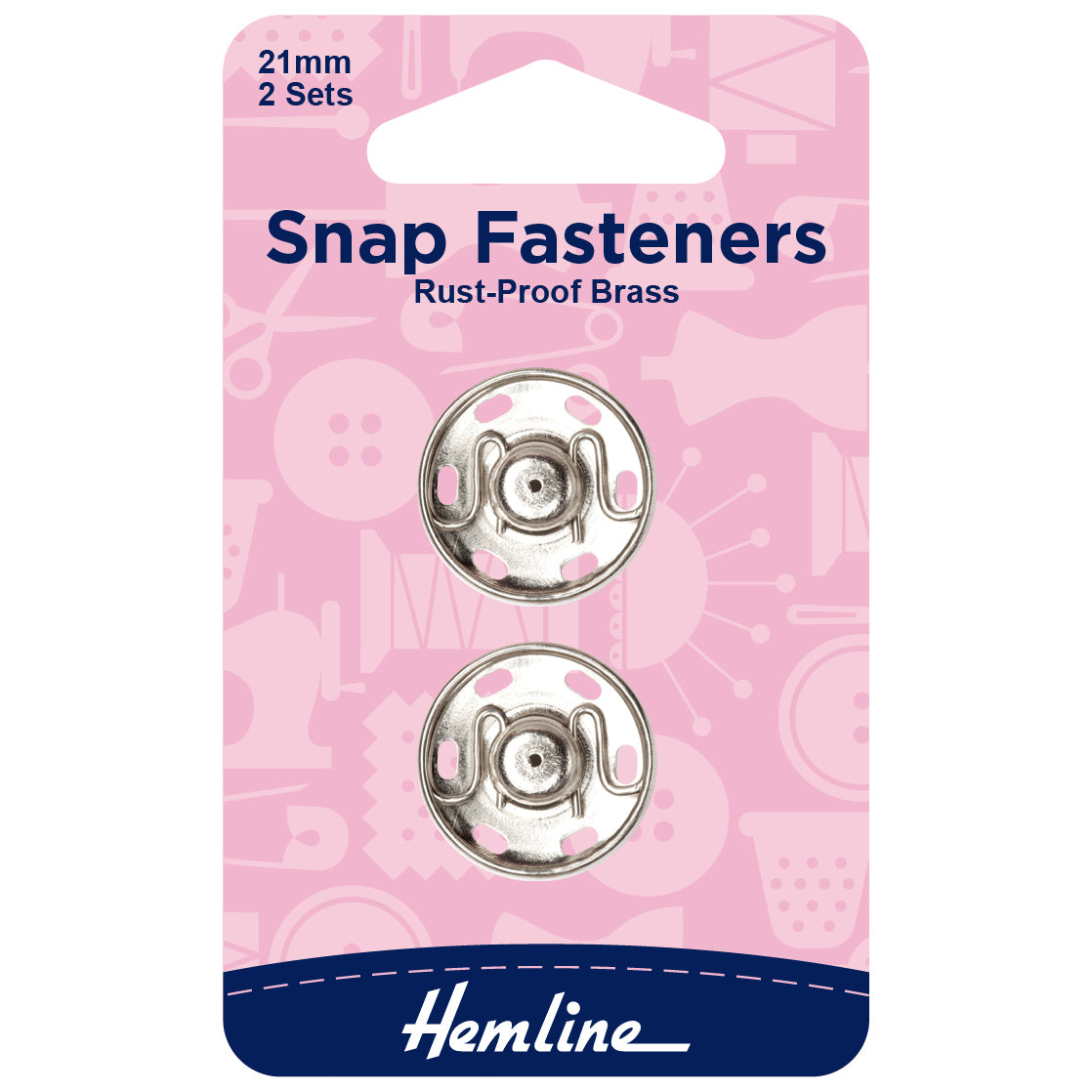 SNAP FASTENERS - 21mm - Set of 2