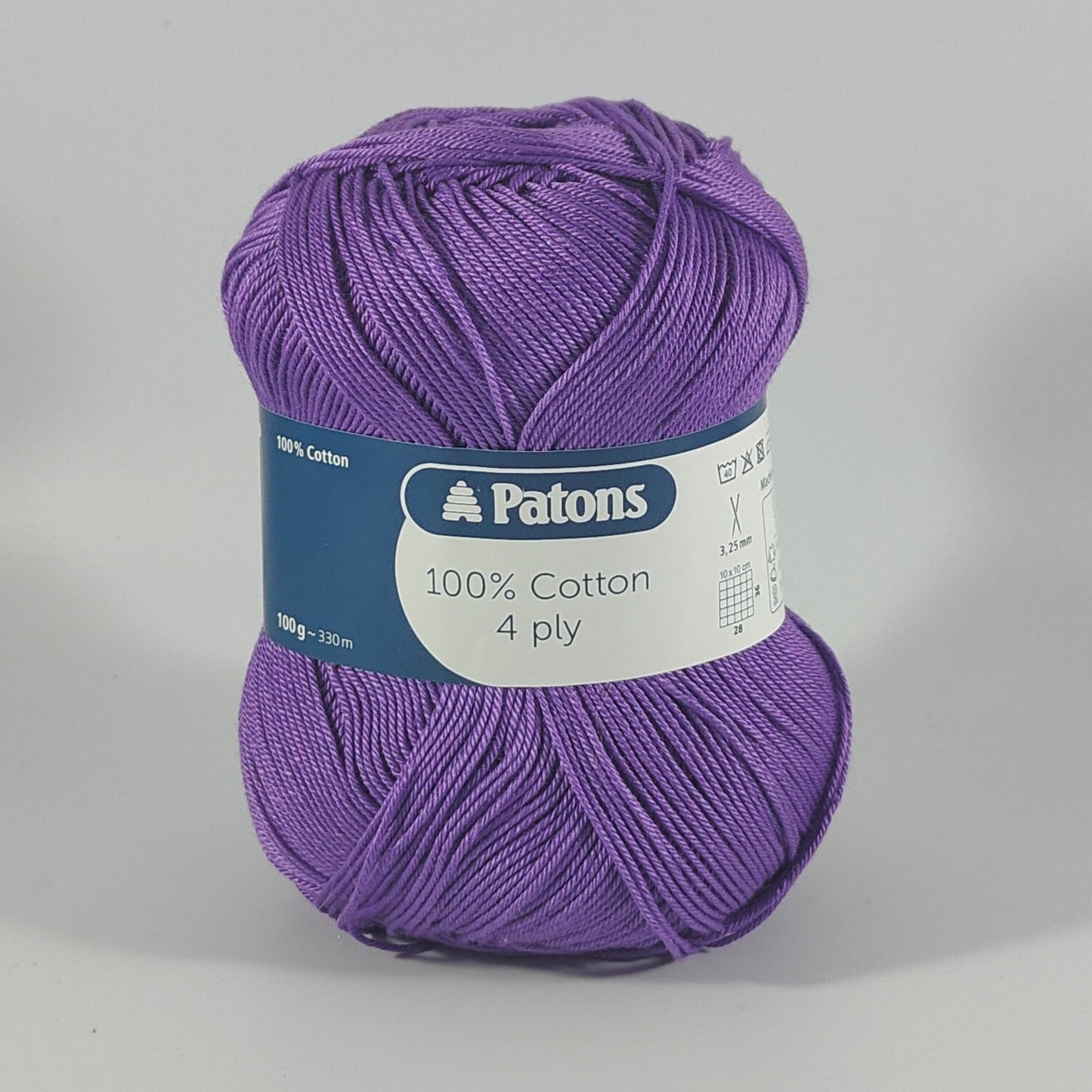 COTTON 4 PLY 100g  - More colours available