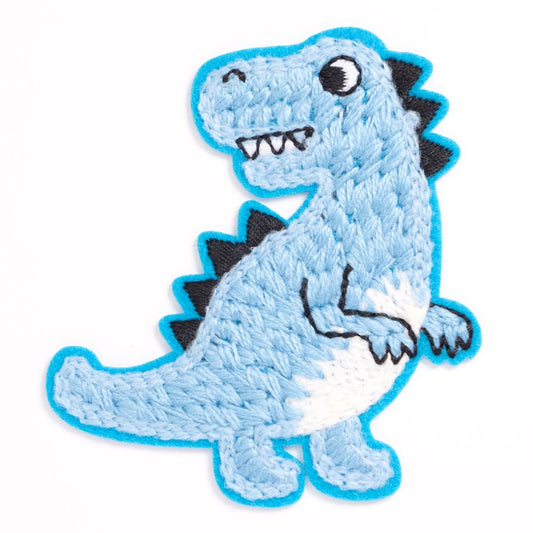 IRON ON MOTIF - Crochet Dino