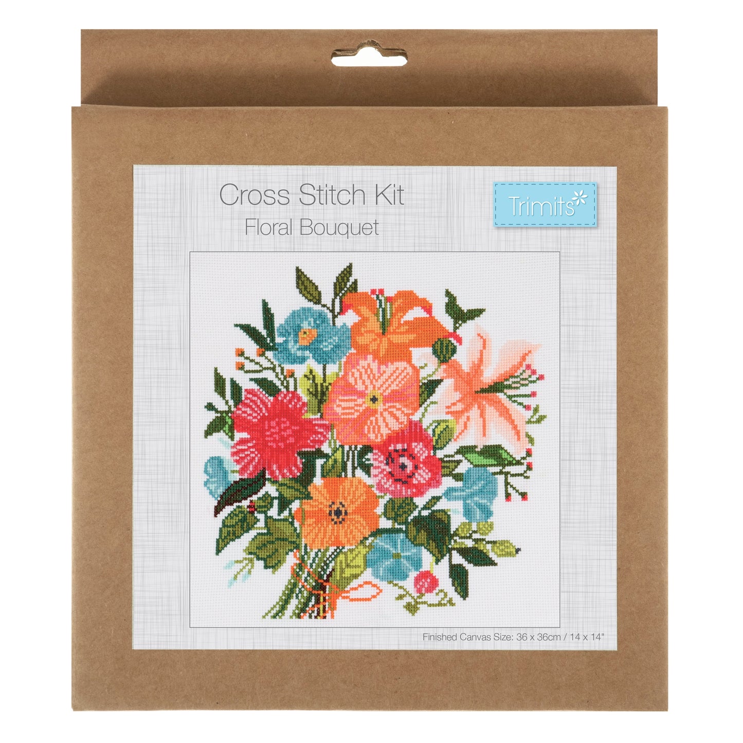 COUNTED CROSS STITCH KIT - FLORAL BOUQUET