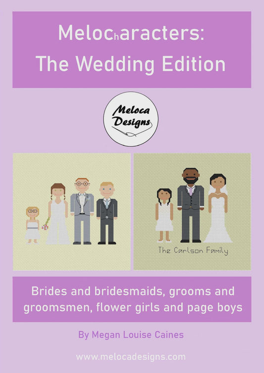 CROSS STITCH KIT - THE WEDDING EDITION - CUSTOMISABLE CHARACTERS (SEE ALL PICTURES)
