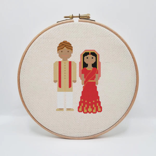 CROSS STITCH KIT - THE WEDDING EDITION - CUSTOMISABLE CHARACTERS