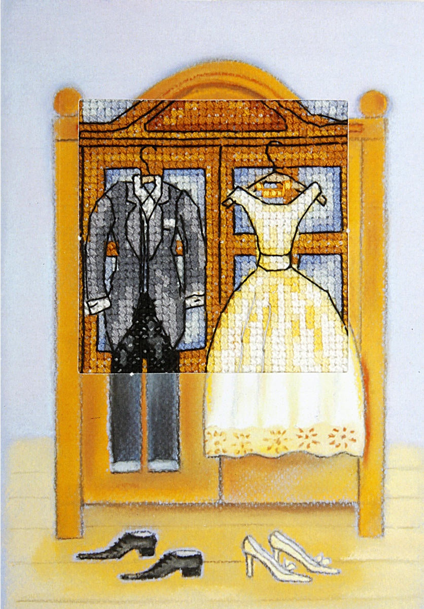 Counted Cross Stitch kit - Greetings Card - Just Married