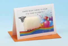 BIRTHDAY CARD - HAPPY BAA-THDAY TO EWE - TIME TO PARTY