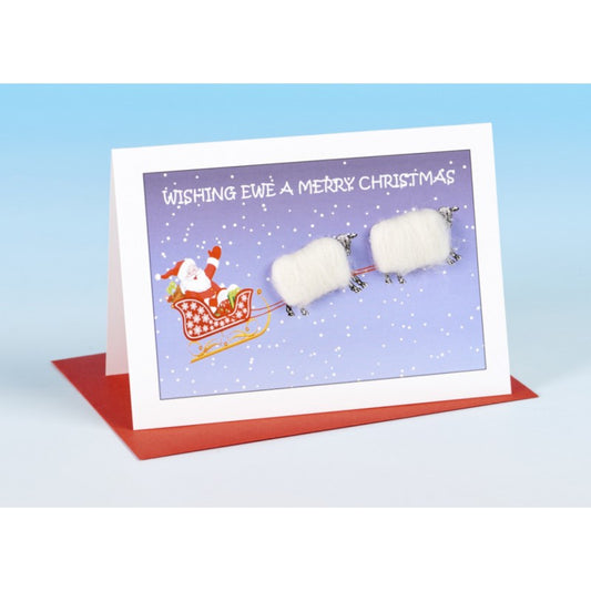 CHRISTMAS CARD - WISHING EWE A MERRY CHRISTMAS (SANTA)
