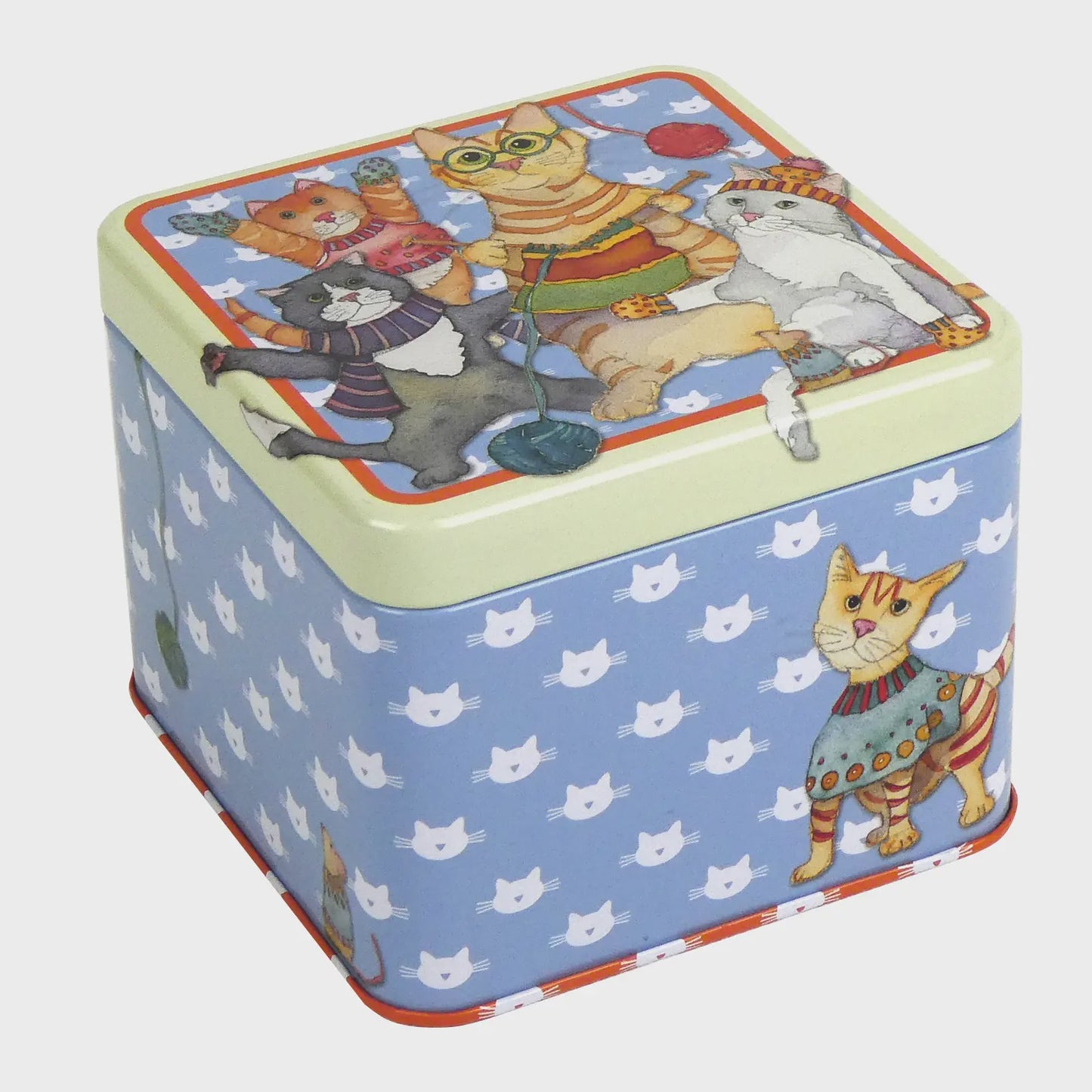 KITTENS IN MITTENS - Small Square Tin