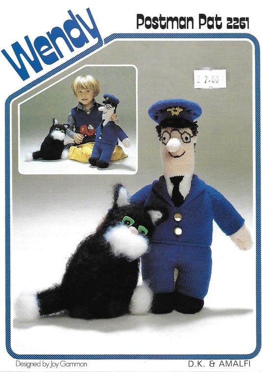PDF - Knitting Pattern 2261 - Postman Pat Toy in DK