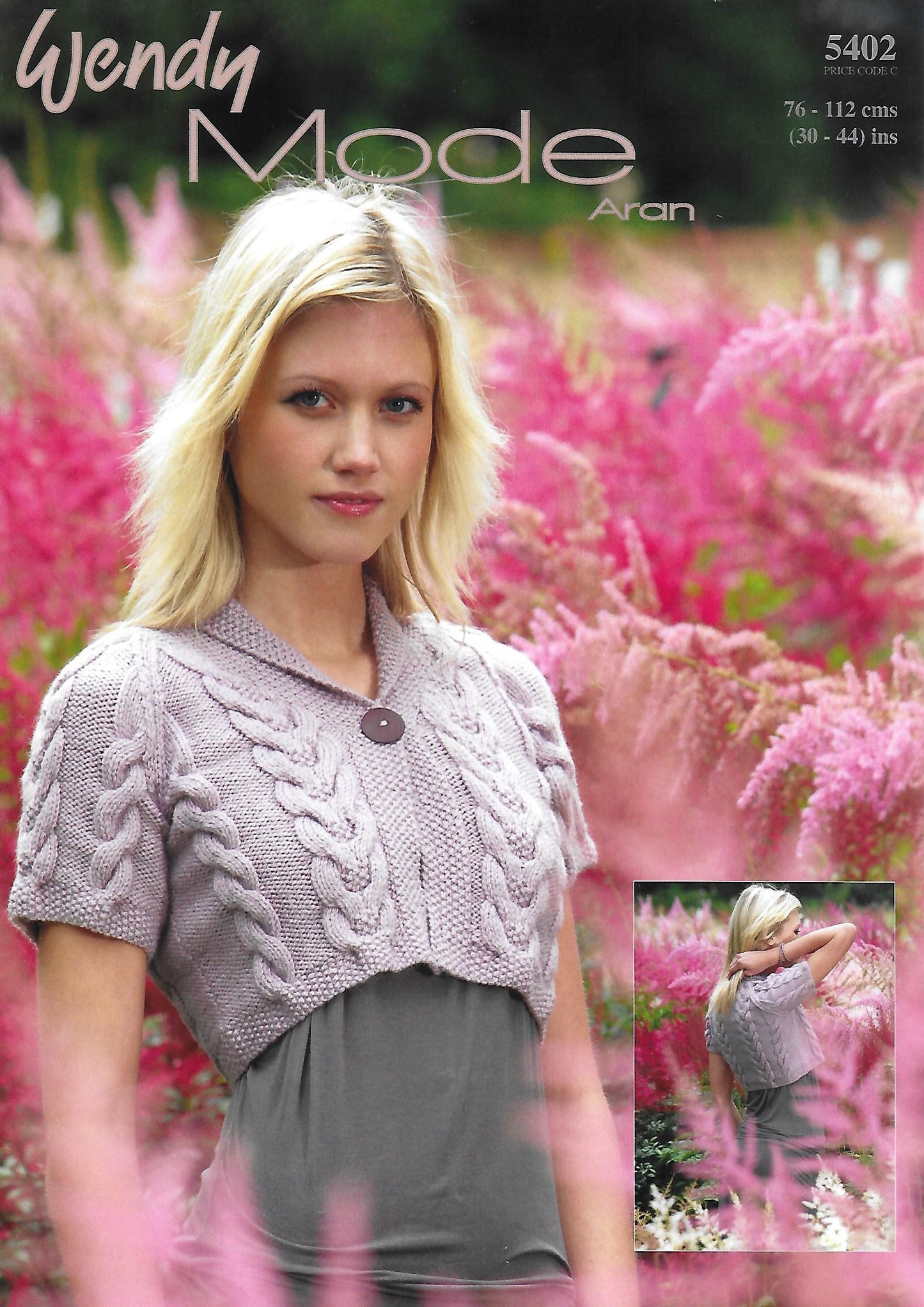 PDF - Knitting Pattern 5402 - Women's Cabled Cardigan in Aran