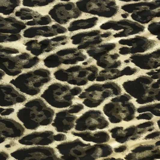 WARM LEOPARD POLYESTER FABRIC