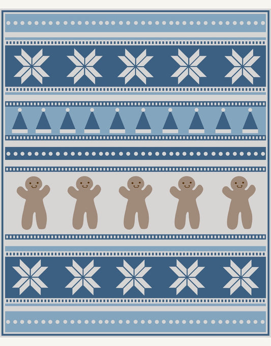 CROCHET A LONG - Christmas Eve Wishes IN SNOW SCENE BLUES - Made by Anita - Blanket Pack with downloadable  Pattern!