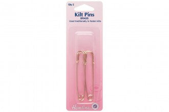 KILT PIN - Brass or Nickel - 2 pieces