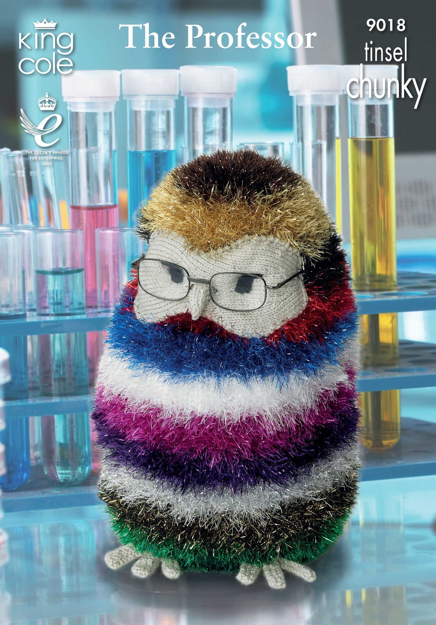 Knitting Pattern 9018 - The Professor Owl and Mr Pickles the Giant Hedgehog in Tinsel Chunky & Dollymix DK