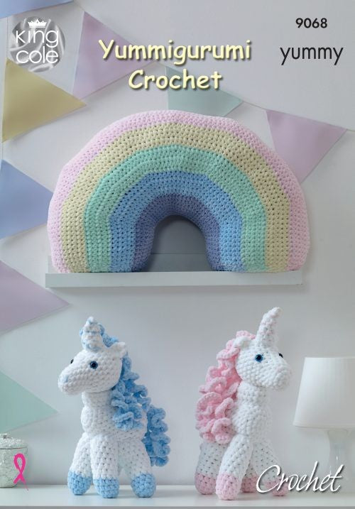 Crochet Pattern 9068 - Unicorn Toys in Yummy Chunky (Yummigurumi)