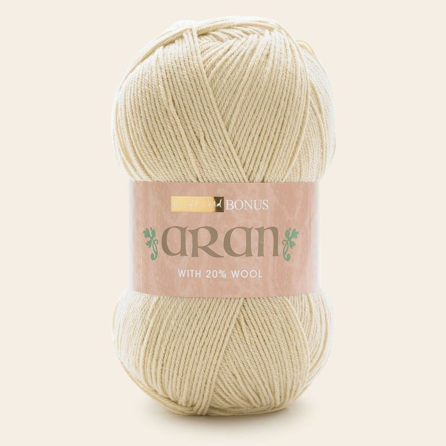 BONUS ARAN WITH  WOOL 400g - More colours available
